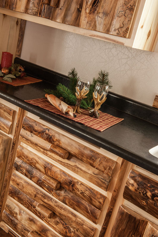 Fireside Log Furniture Kitchen Custom Application Countertop