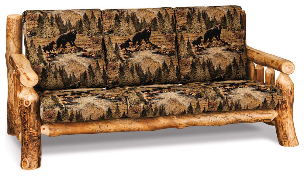 Fireside Log Furniture Sofa