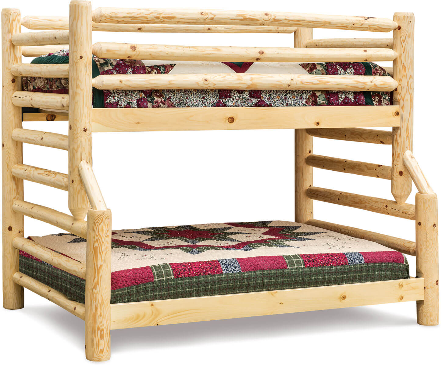 Dutchman Log Furniture Econo Full Twin Bunk Bed Plain Pine