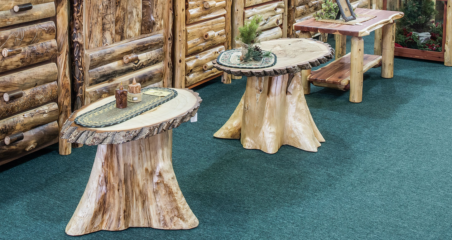 Dutchman Log Furniture Rustic Tables