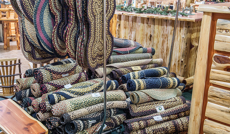 Dutchman Log Furniture Showroom Rugs