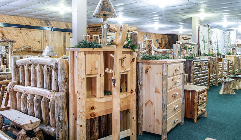 Dutchman Log Furniture Showroom Rustic Designs