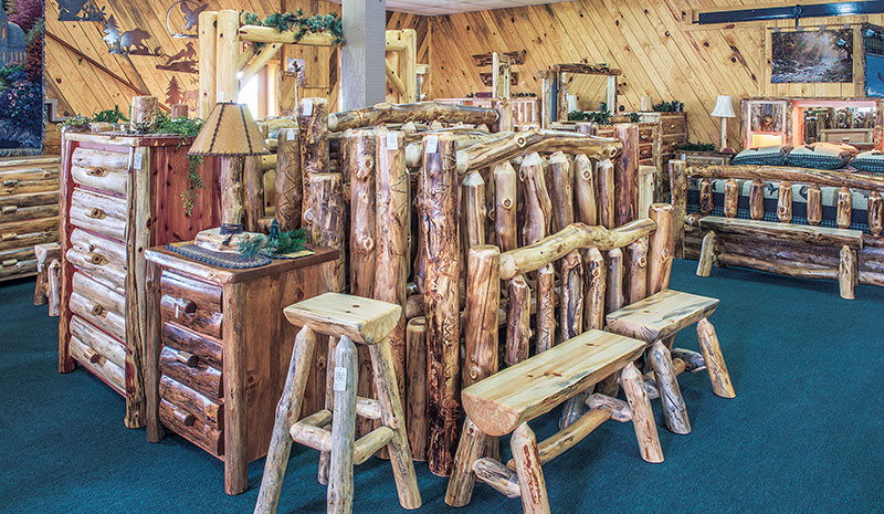 Dutchman Log Furniture Showroom Rustic Designs