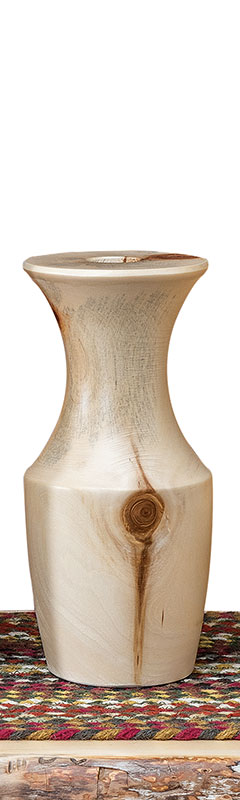 Fireside Log Furniture Vase V-12 Aspen