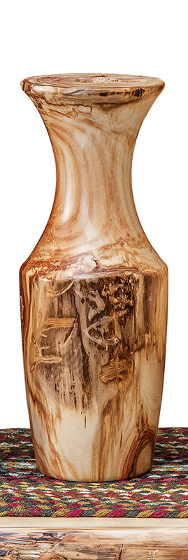 Fireside Log Furniture Vase V-16 Aspen