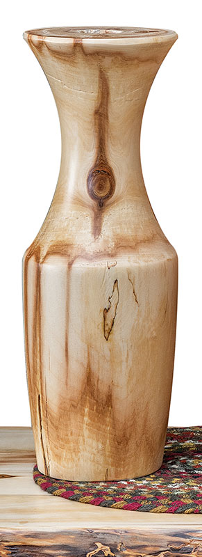 Fireside Log Furniture Vase V-18 Aspen
